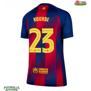 Barcelona Jules Kounde #23 Hemmatröja Kvinnor 2025-26 Kortärmad